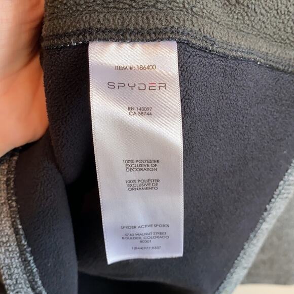 Spyder Men's Outbound Fleece-Jacket M Grey/black - Picture 8 of 13